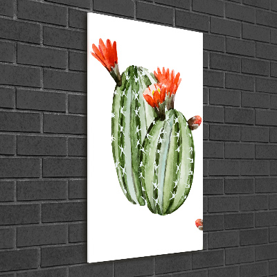 Quadro acrilico verticale Cactus