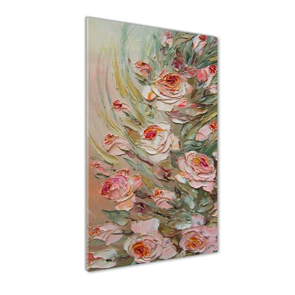 Quadro vetro acrilico verticale Rose
