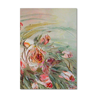 Quadro vetro acrilico verticale Rose