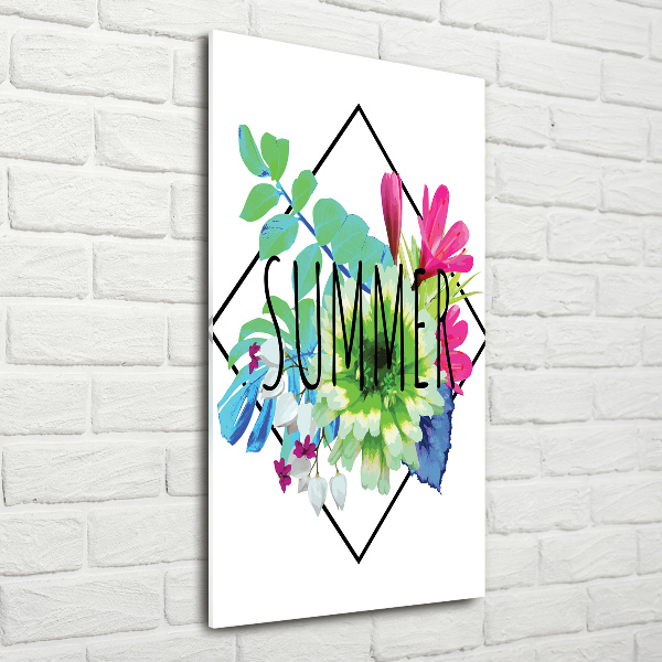 Quadro acrilico verticale Estate