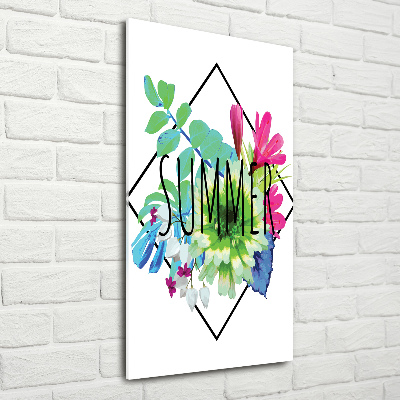 Quadro acrilico verticale Estate