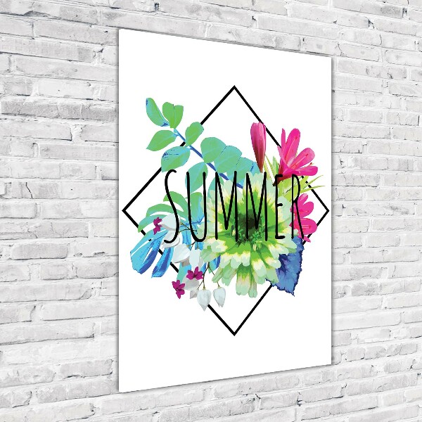 Quadro acrilico verticale Estate