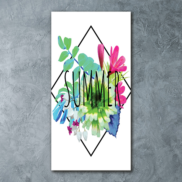 Quadro acrilico verticale Estate