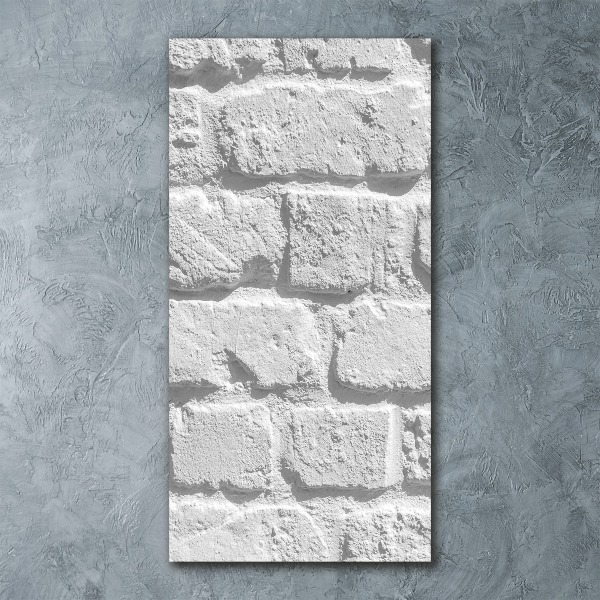 Quadro in vetro acrilico verticale Muro di mattoni