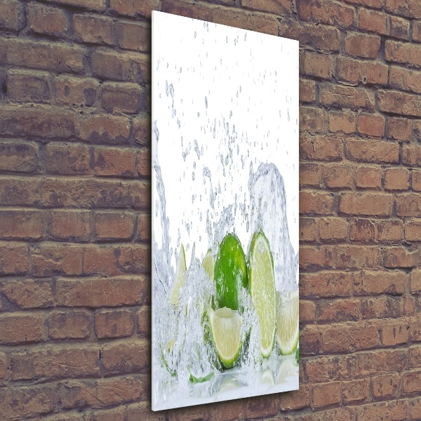 Quadro in vetro acrilico verticale Lime
