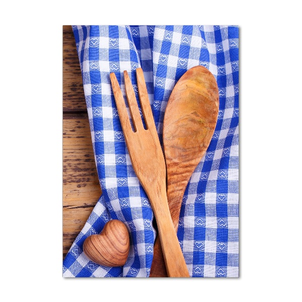 Quadro acrilico verticale Utensili in legno