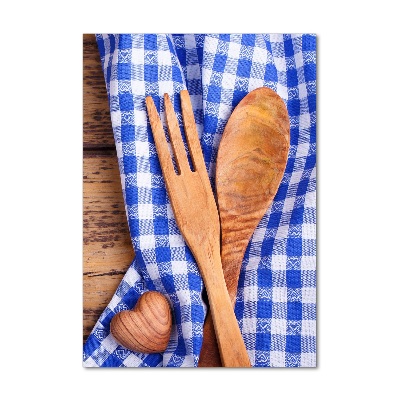 Quadro acrilico verticale Utensili in legno