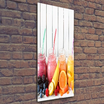 Quadro acrilico verticale Cocktail colorati