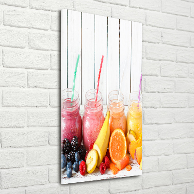 Quadro acrilico verticale Cocktail colorati