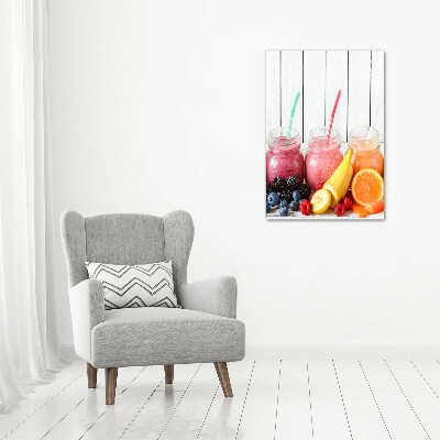 Quadro acrilico verticale Cocktail colorati