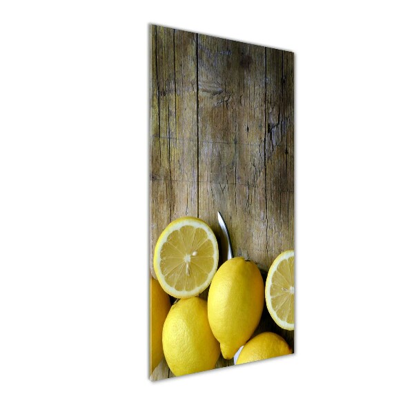 Quadro vetro acrilico verticale Limoni