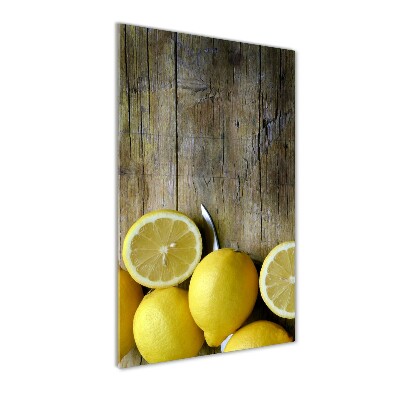Quadro vetro acrilico verticale Limoni
