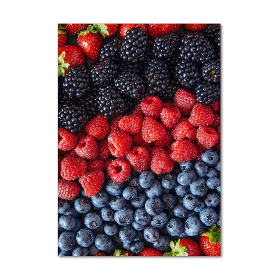 Quadro stampa su vetro acrilico verticale Frutti di bosco