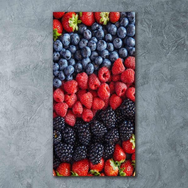 Quadro stampa su vetro acrilico verticale Frutti di bosco
