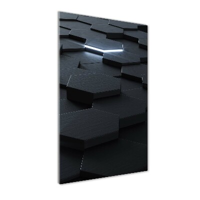 Quadro in vetro acrilico verticale Astrazione