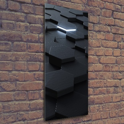 Quadro in vetro acrilico verticale Astrazione