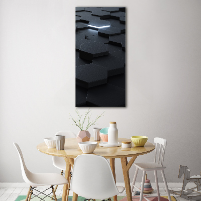 Quadro in vetro acrilico verticale Astrazione