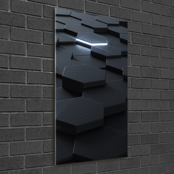 Quadro in vetro acrilico verticale Astrazione