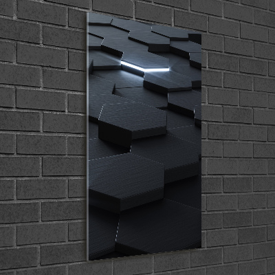 Quadro in vetro acrilico verticale Astrazione