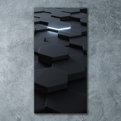 Quadro in vetro acrilico verticale Astrazione