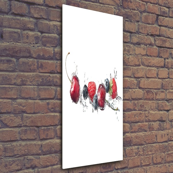 Quadro stampa su vetro acrilico verticale Frutti di bosco