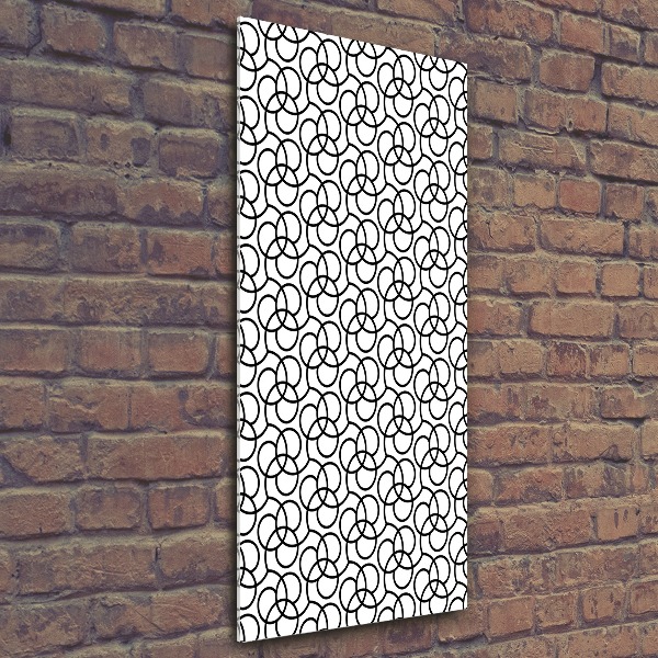 Quadro acrilico verticale Sfondo geometrico