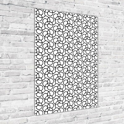 Quadro acrilico verticale Sfondo geometrico