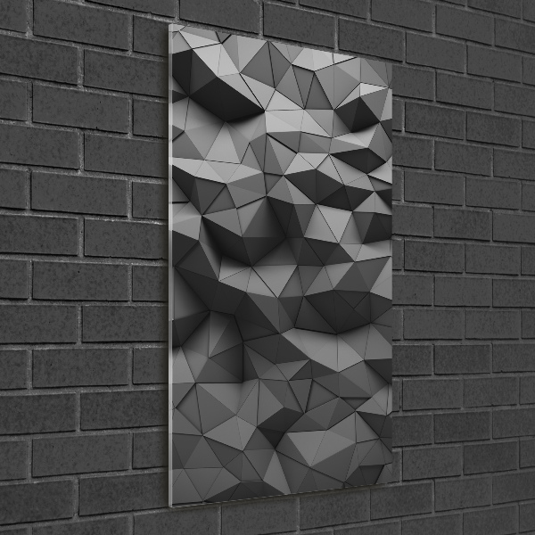 Quadro in vetro acrilico verticale Sfondo astratto 3D