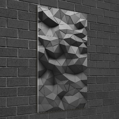 Quadro in vetro acrilico verticale Sfondo astratto 3D