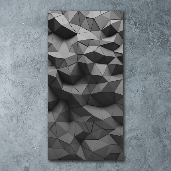 Quadro in vetro acrilico verticale Sfondo astratto 3D