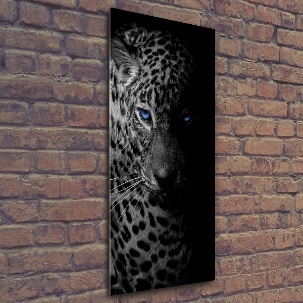 Quadro acrilico verticale Leopardo