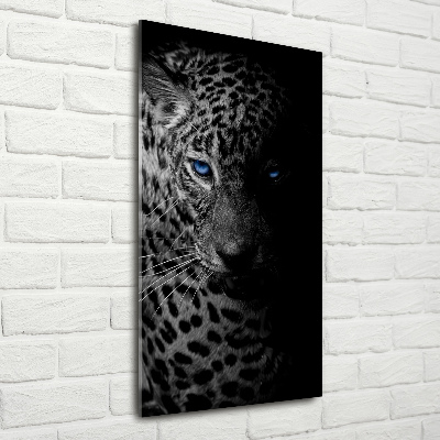 Quadro acrilico verticale Leopardo