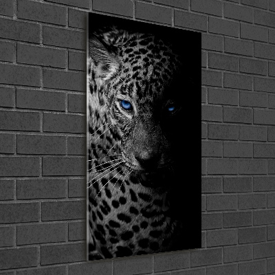 Quadro acrilico verticale Leopardo