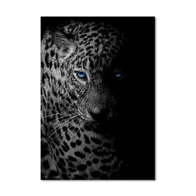 Quadro acrilico verticale Leopardo