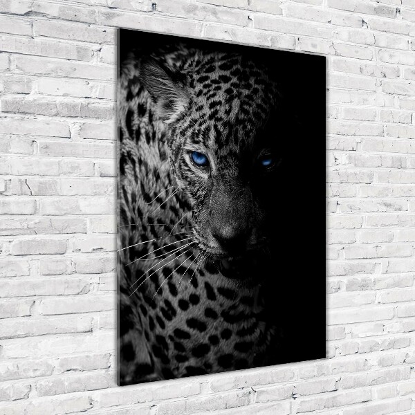 Quadro acrilico verticale Leopardo