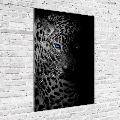 Quadro acrilico verticale Leopardo