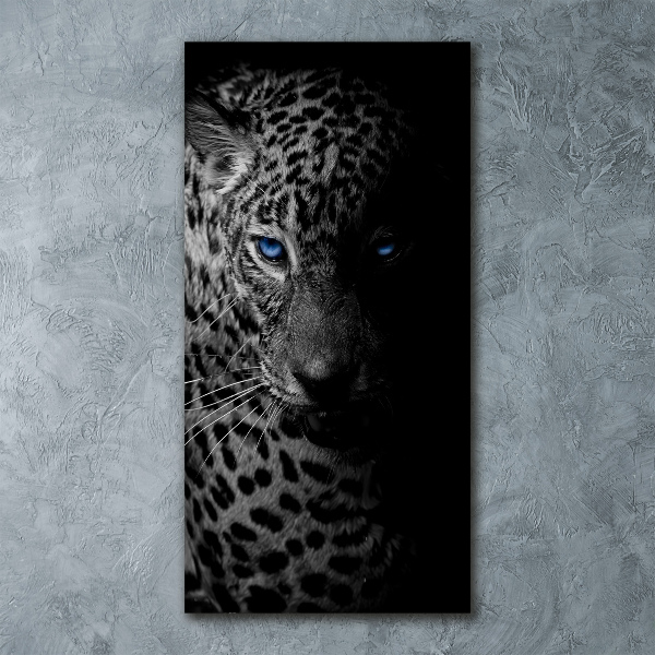 Quadro acrilico verticale Leopardo