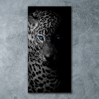 Quadro acrilico verticale Leopardo