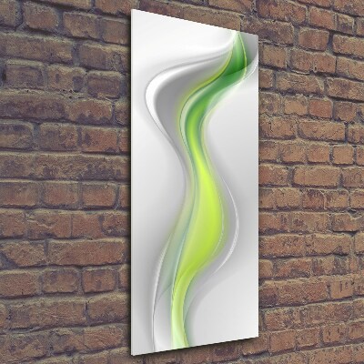 Quadro acrilico verticale Onde astratte