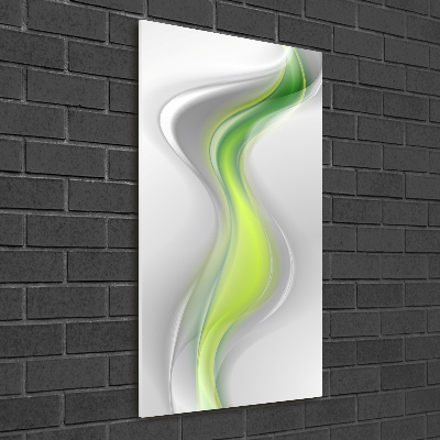 Quadro acrilico verticale Onde astratte