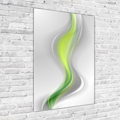 Quadro acrilico verticale Onde astratte