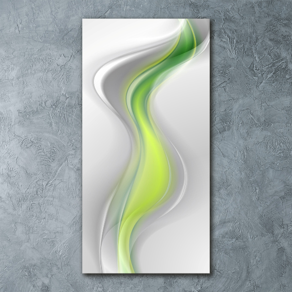 Quadro acrilico verticale Onde astratte