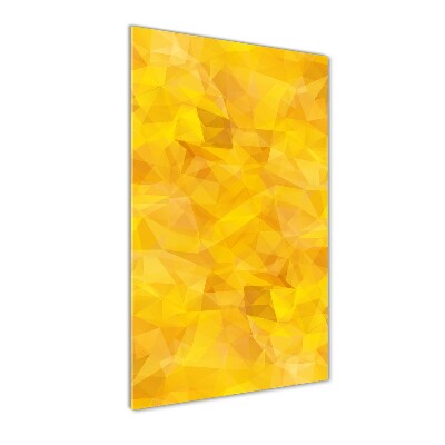 Quadro vetro acrilico verticale Triangoli astratti