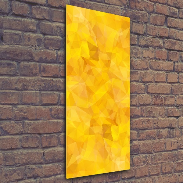 Quadro vetro acrilico verticale Triangoli astratti