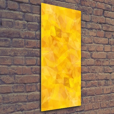 Quadro vetro acrilico verticale Triangoli astratti