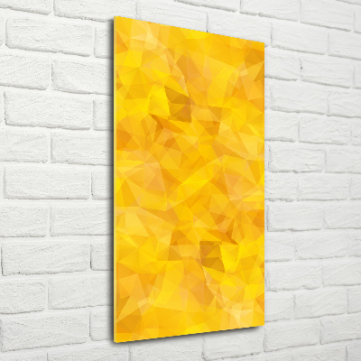 Quadro vetro acrilico verticale Triangoli astratti