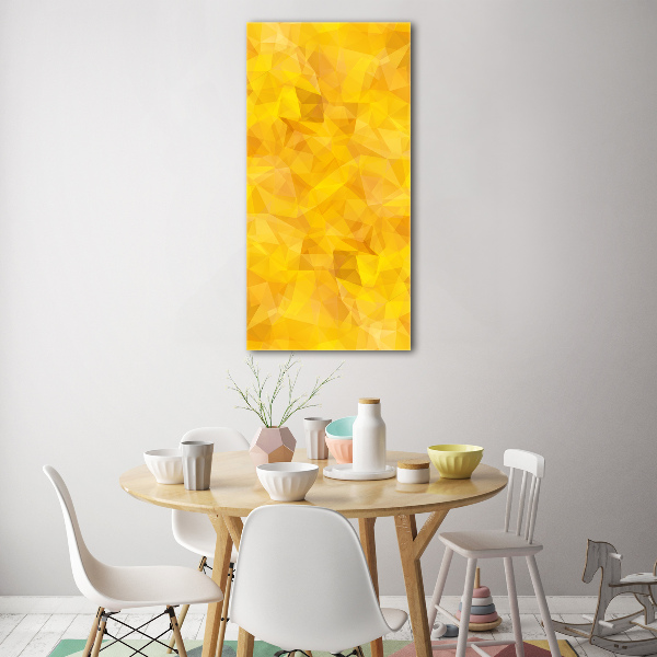 Quadro vetro acrilico verticale Triangoli astratti