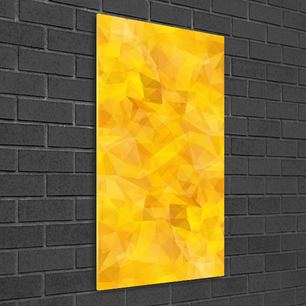 Quadro vetro acrilico verticale Triangoli astratti