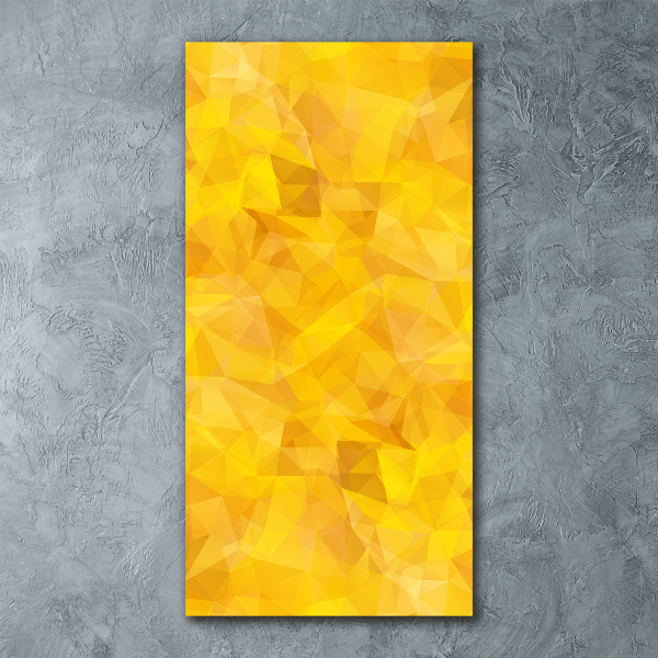 Quadro vetro acrilico verticale Triangoli astratti