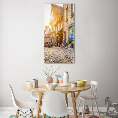 Quadro in vetro acrilico verticale Una strada affascinante